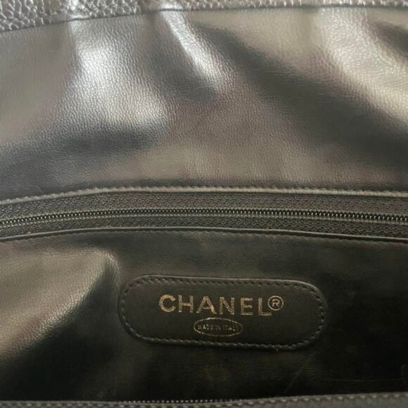 Authentic CHANEL CC Classic Caviar Timeless Flap Shoulder Bag Tote Briefcase - Picture 11 of 15